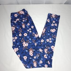 Charlies Project Leggings Women's Size 4-10 Floral Leopard Print, Tween
